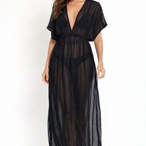 Elegant Black Textured Dress